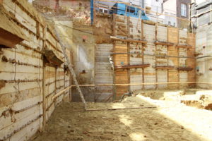 Travaux de reprise en sous-œuvre et paroi berlinoise forée